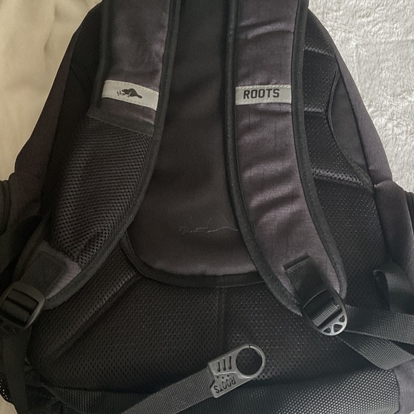 Roots Black and Red Backpack - Picture 2 of 2